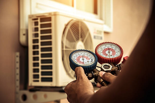 Professional Hvac technician working in Woodville, WI